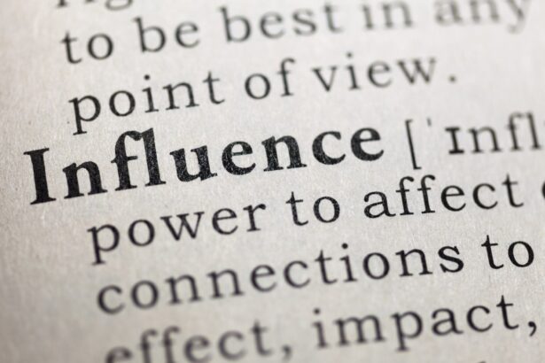 image is showing a peice of the dictionary page which is pointed to the word: Inflence-Collaborate with Influencers