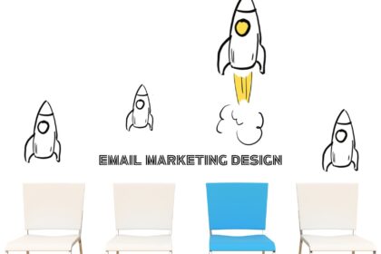 image is showing 4 chairs which the one with different style is more attractive. - Email Marketing Design: How to Create an Eye-Catching Style that Boosts Traffic