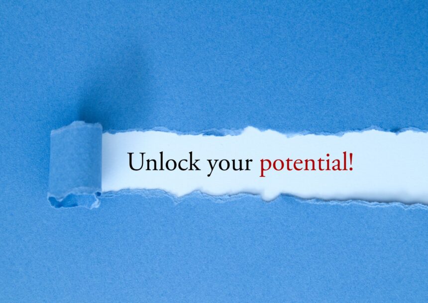 Maximize Your Potential: How to Improve Your Productivity and Achieve Success - the image is showing 3 words : Unlock Your Potential!