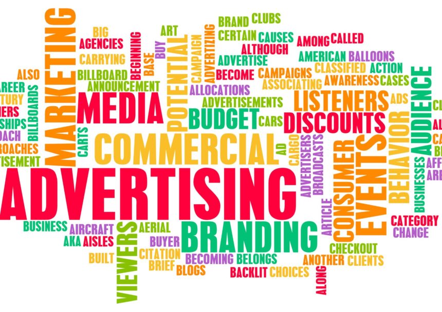 image is showing a lots of words related to advertising like brands, events, viewers, and so on-Paid Advertising Unleashed A Beginner's Guide to Successful Campaigns