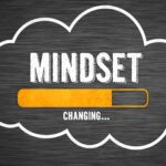 Unlock Your Potential The Power of a Growth Mindset. a loading bar titiled ""changing..." and has a heading that is the MINDSET word