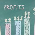 a chart is showing that the profit is increasing rapidly