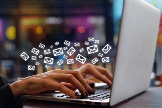 is showig someone is sending and recieving email through laptop.- One-Stop Email Marketing Wonders: Top All-Inclusive Platforms for Seamless Campaigns