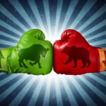 image is showing two boxing gloves : bull and bear. Trading and Investing Made Easy: Simple Strategies for Growing Your Wealth